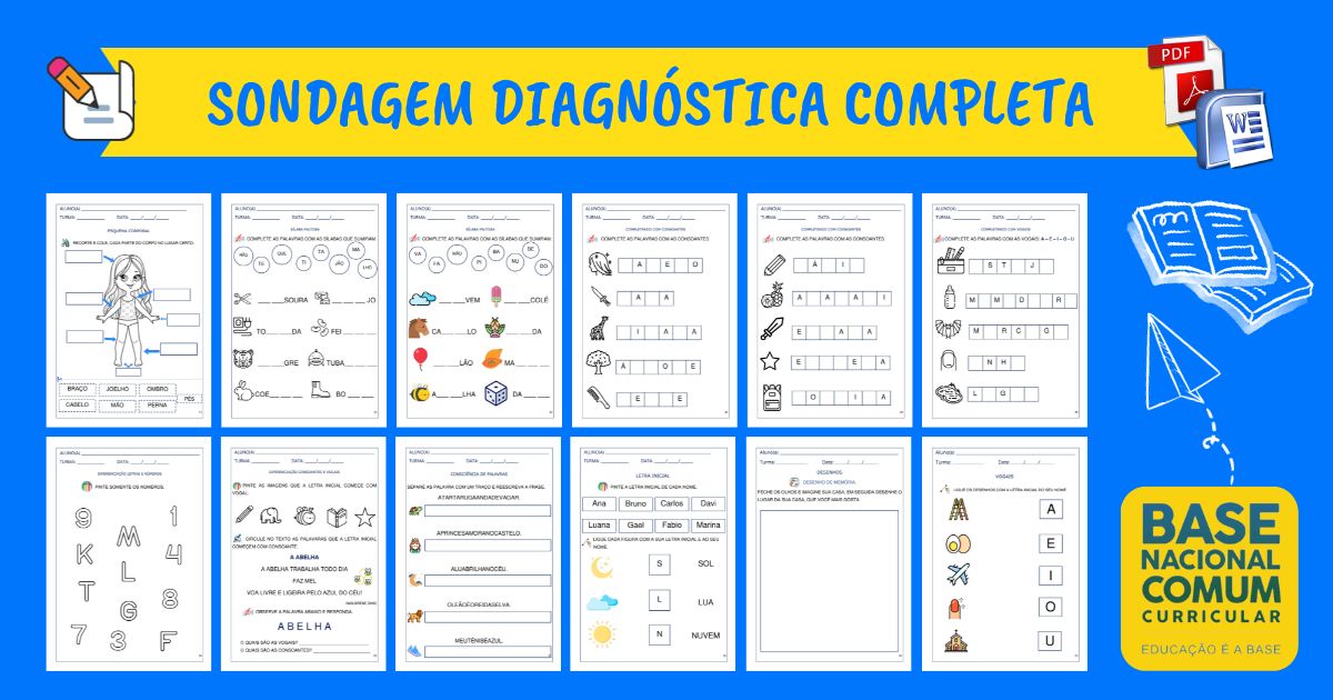 Sondagem Diagnóstica Completa (BNCC) - Avaliação Diagnóstica